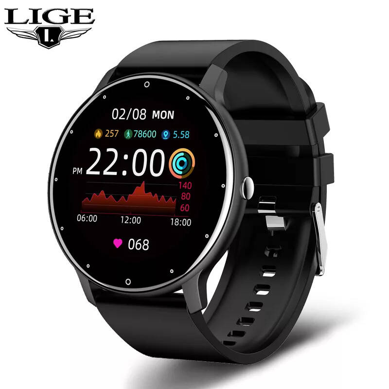 LIGE  Full Touch Screen Bluetooth Call Sport Fitness Smart Watch(STGLW081)
